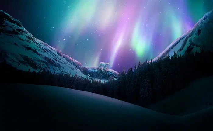 Aurora landscape design & construction, inc. Create A Vivid Winter Aurora Landscape Photoshop Tutorials