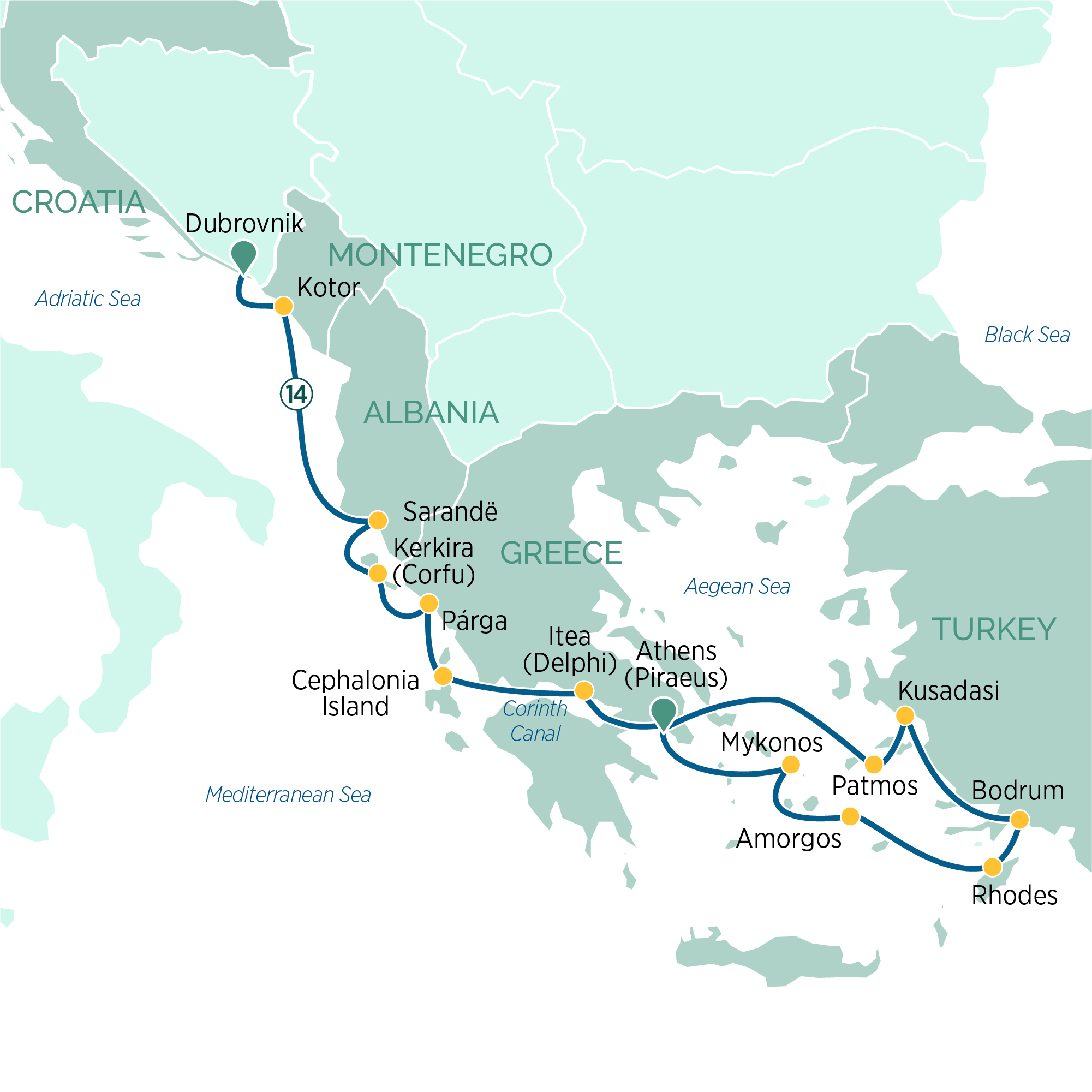 Get the reverse directions for a delphi to athens drive, or go to the main page to plan a new road trip. Discover The Eastern Mediterranean Emerald Cruises