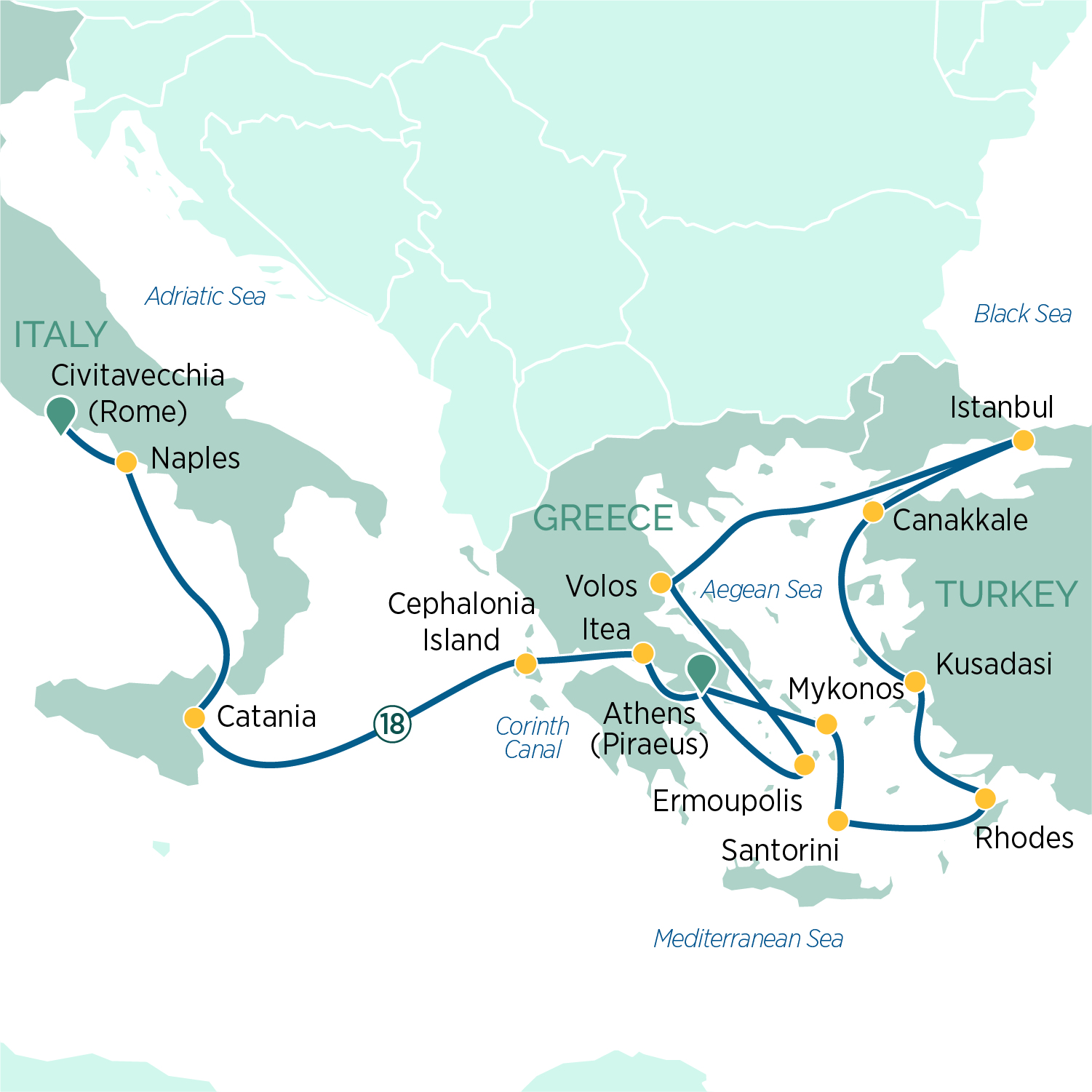 Edge for 12 nights and experience the best of europe on the italy, turkey, & greek islands. Discover Treasures Of Italy Greece And Turkey Emerald Cruises