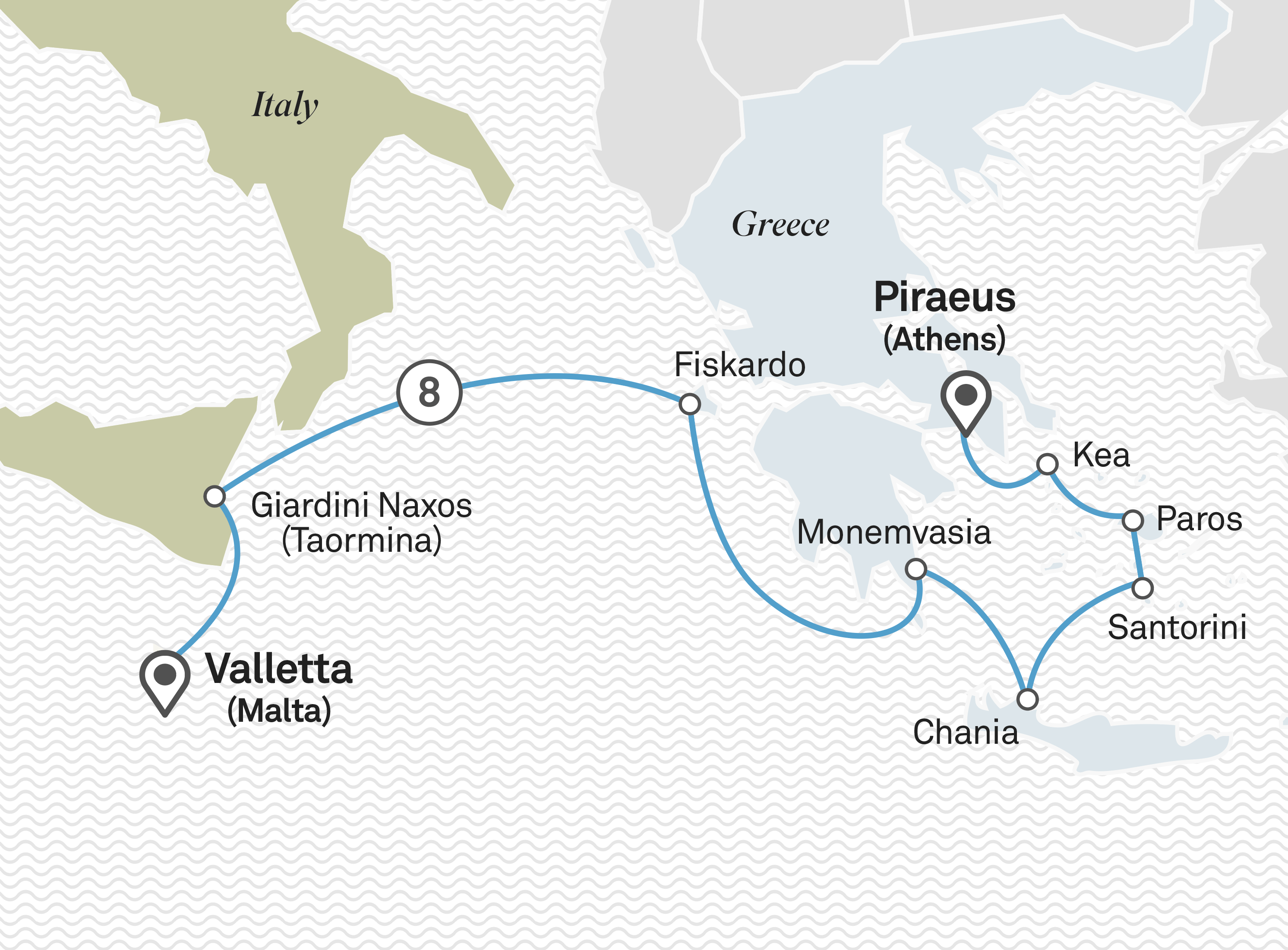 4 nights in the greek islands from athens: Mediterranean Odyssey Greece To Malta Scenic