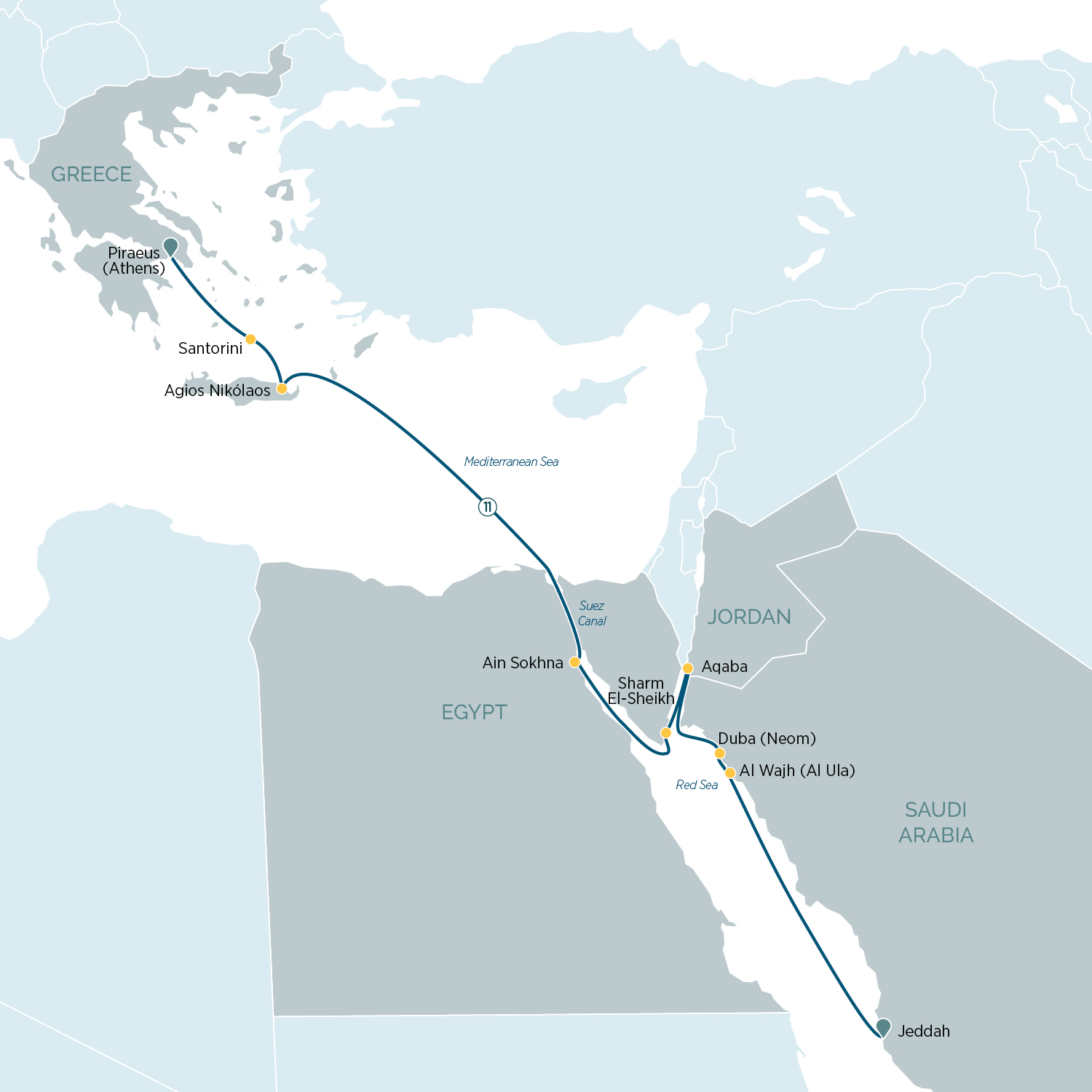 Home cruises to aqaba, jordan. Ancient Wonders Of Red Sea And Mythical Greece Emerald Cruises