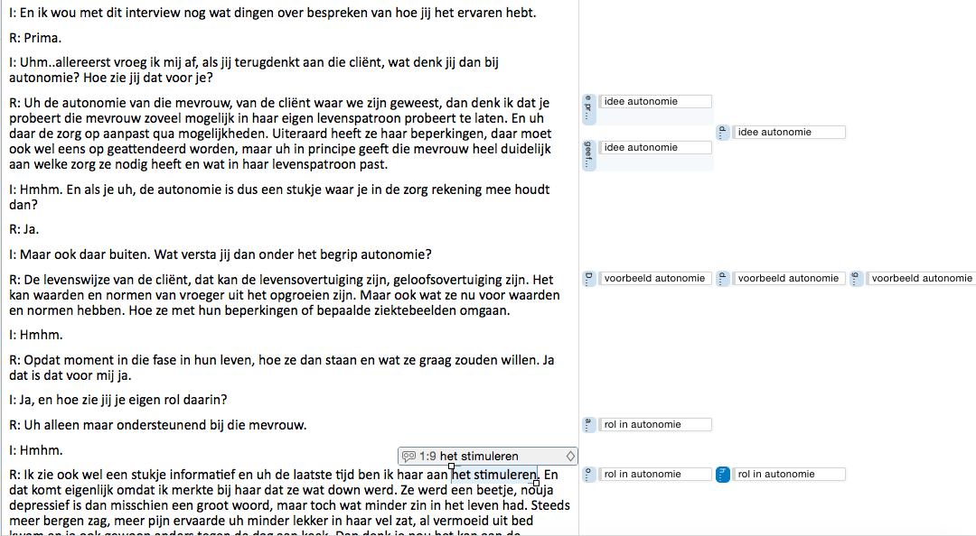 Correct in de zin dat de literatuur, de onderzoeksopzet en de resultaten foutloos zijn. Voorbeeld Kwalitatief Gecodeerd Interview