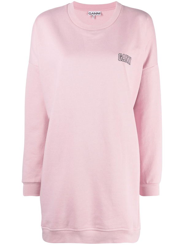1097 produkte ✓ alle bestseller aus 2021 ✓ jetzt: Shop Ganni Logo Embroidered Oversized Sweatshirt In Pink