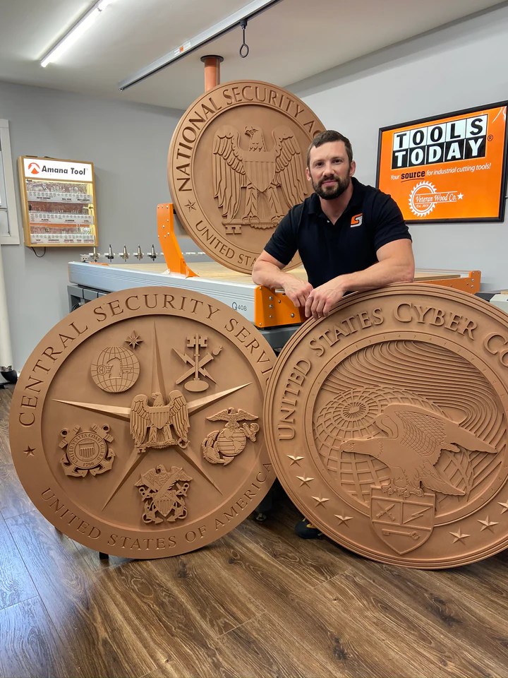 Huge sale on tools for working wood now on. Custom Signs Veteran Wood Co