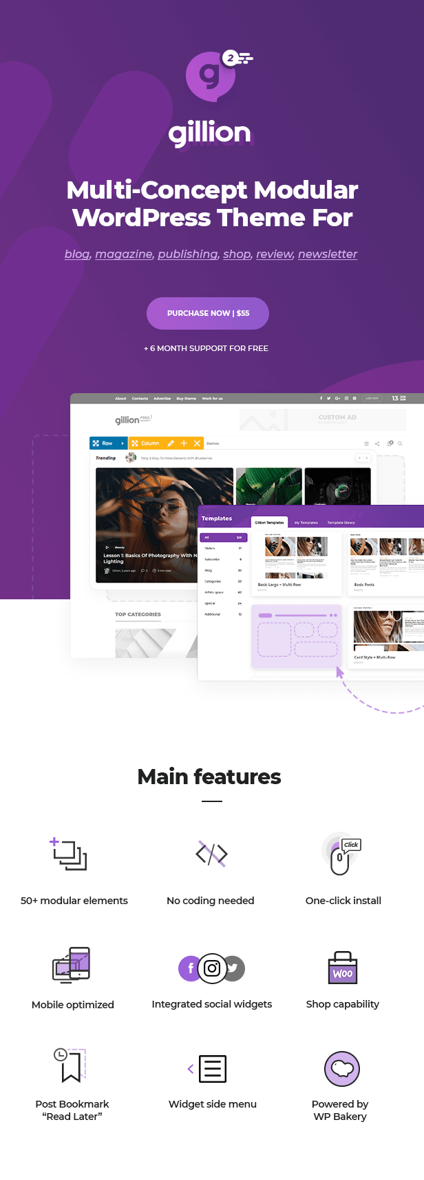 Yes, unlike other themes, you will get all images you can see in our demo. Gillion | Multi-Concept Blog/Magazine & Shop WordPress Theme » Thepirateboys | Download Free ...