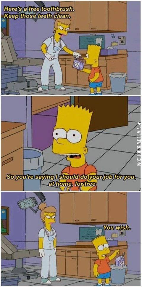 After phil hartman was murdered, the various characters he played,. Dentist logic.