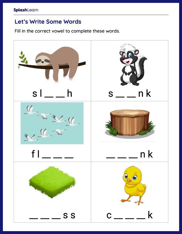 phonics worksheets for 2nd graders online splashlearn browse
