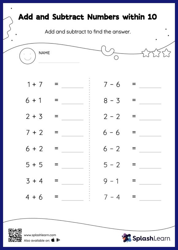 math worksheets for kindergarteners online splashlearn