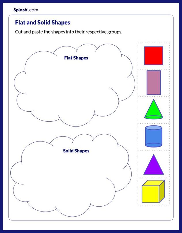 geometry worksheets for kindergarteners online splashlearn