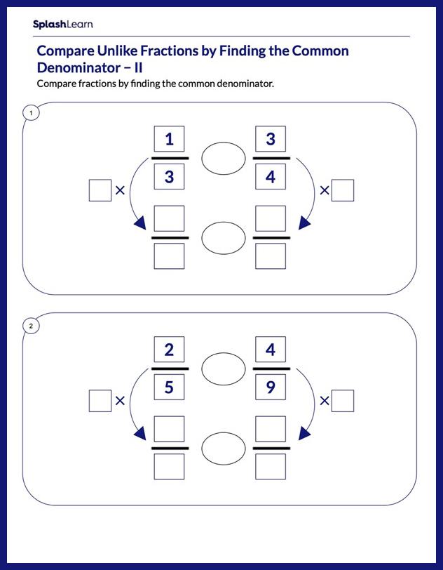 fractions worksheets for 3rd graders online splashlearn