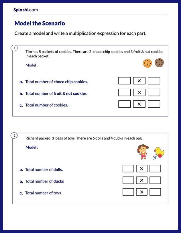multiplication worksheets for 5th graders online splashlearn