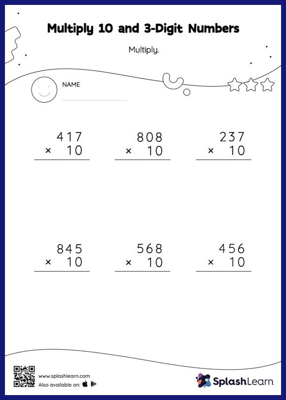 multiplication worksheets for 4th graders online splashlearn