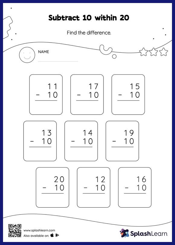 subtraction worksheets for 2nd graders online splashlearn