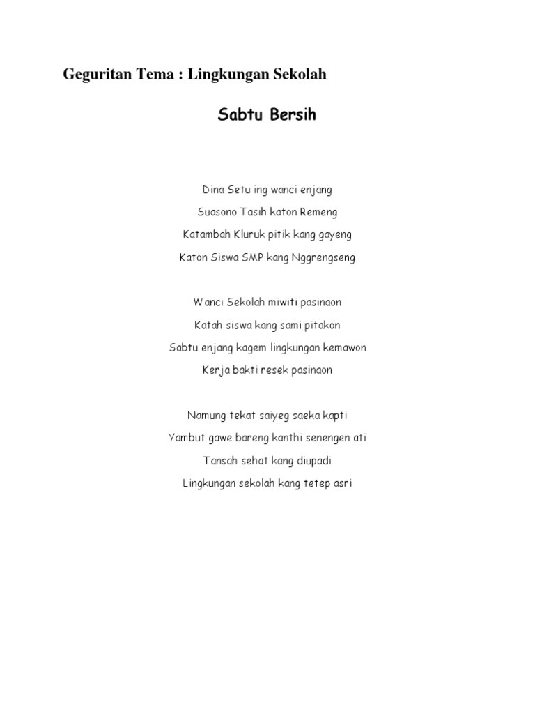 Geguritan Bahasa Jawa Tema Pahlawan – Beinyu.com