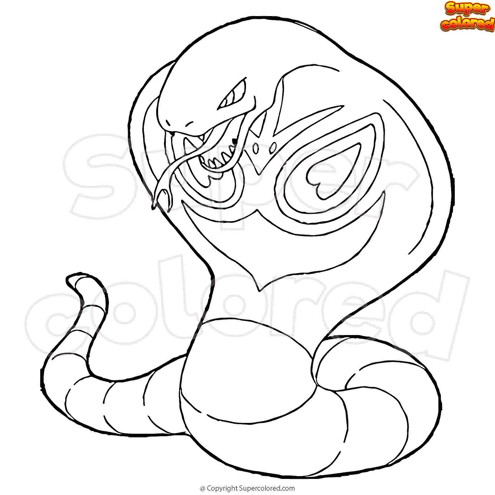 Charizard (/ ˈ tʃ ɑːr ɪ z ɑːr d /), known in japan as lizardon (リザードン, rizādon), is a pokémon in nintendo and game freak's pokémon franchise. Coloring Page Pokemon Arbok Supercolored Com