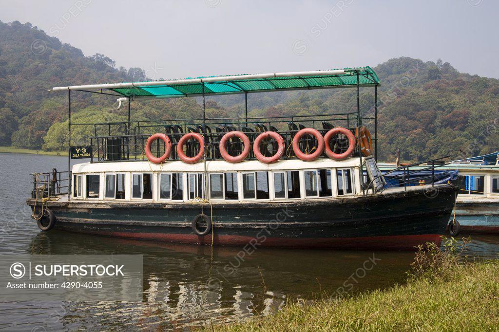 One of the best ways to explore the periyar tiger reserve is by taking a boat ride through the periyar lake. Old Wooden Boat Periyar Lake Periyar Wildlife Sanctuary Thekkady Near Kumily Kerala India Stock Photo 4290 4055 Superstock