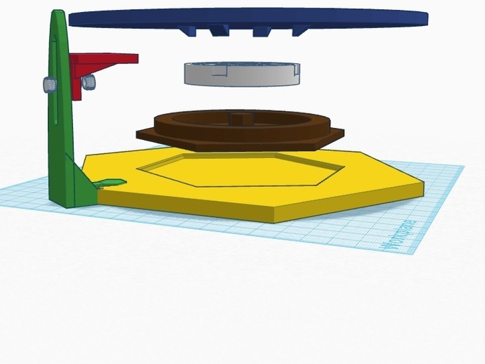 Kinect Turntable And Mount For 3d Scanning First Ever Tinkercad Design By Welle417 Thingiverse