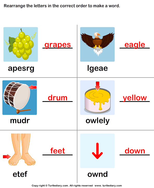 Here is our collection of free, printable word scrambles covering a variety. Word Scramble Worksheet Turtle Diary
