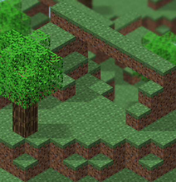 Playing With Isometric Projection In Inkscape To Make A Minecraft Scene