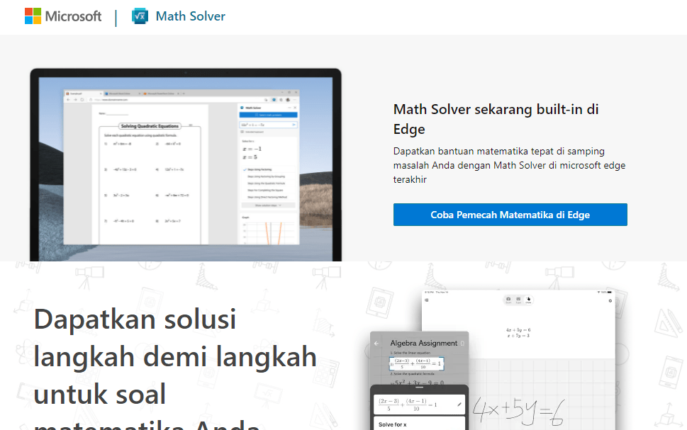 Mengerjakan soal matematika itu memang sulit, namun kamu tak perlu khawatir lagi karena kamu bisa mendapatkan jawaban beserta langkahnya . 5 Rekomendasi Website Untuk Belajar Dan Ngerjain Soal Matematika