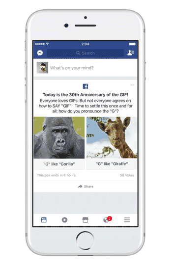 Facebook Celebrates The Gif S 30th Birthday By Making The Format Usable In Comments The Verge