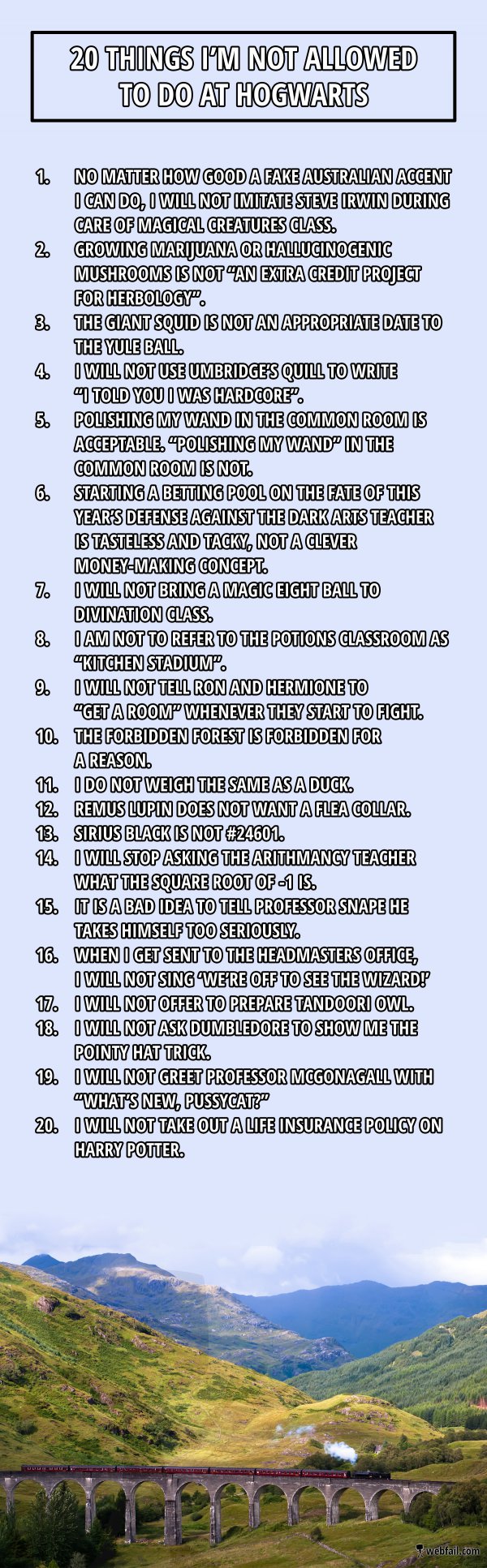 You can still order for takeaway from our stores or via drive thru lanes. Unwritten Hogwarts rules - Fun Picture | Webfail - Fail