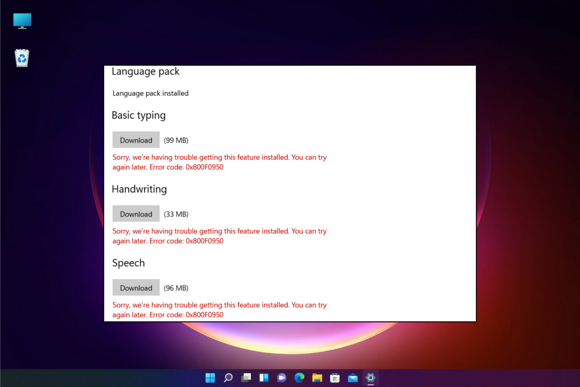 Here's a look at how to handle the mysterious windows error code 0x80040707, which usually occurs d. Fix Error Code 0x800f0950 Language Pack In Windows 11