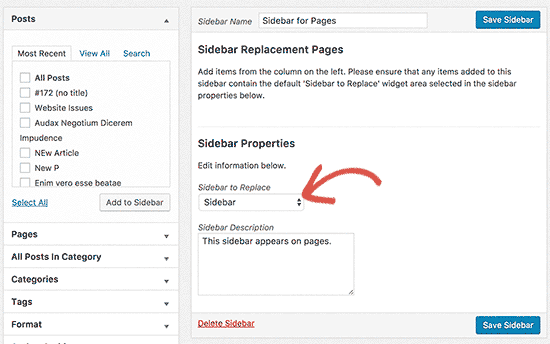 The full content skin allows you to display the entire post's content on your post list pages. How to Display Different Sidebar for Each Post and Page in WordPress