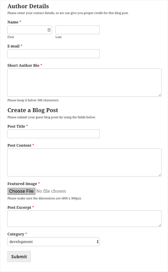 You quickly have your form sending form submission emails to you. How to Allow Users to Submit Blog Posts on Your WordPress Site