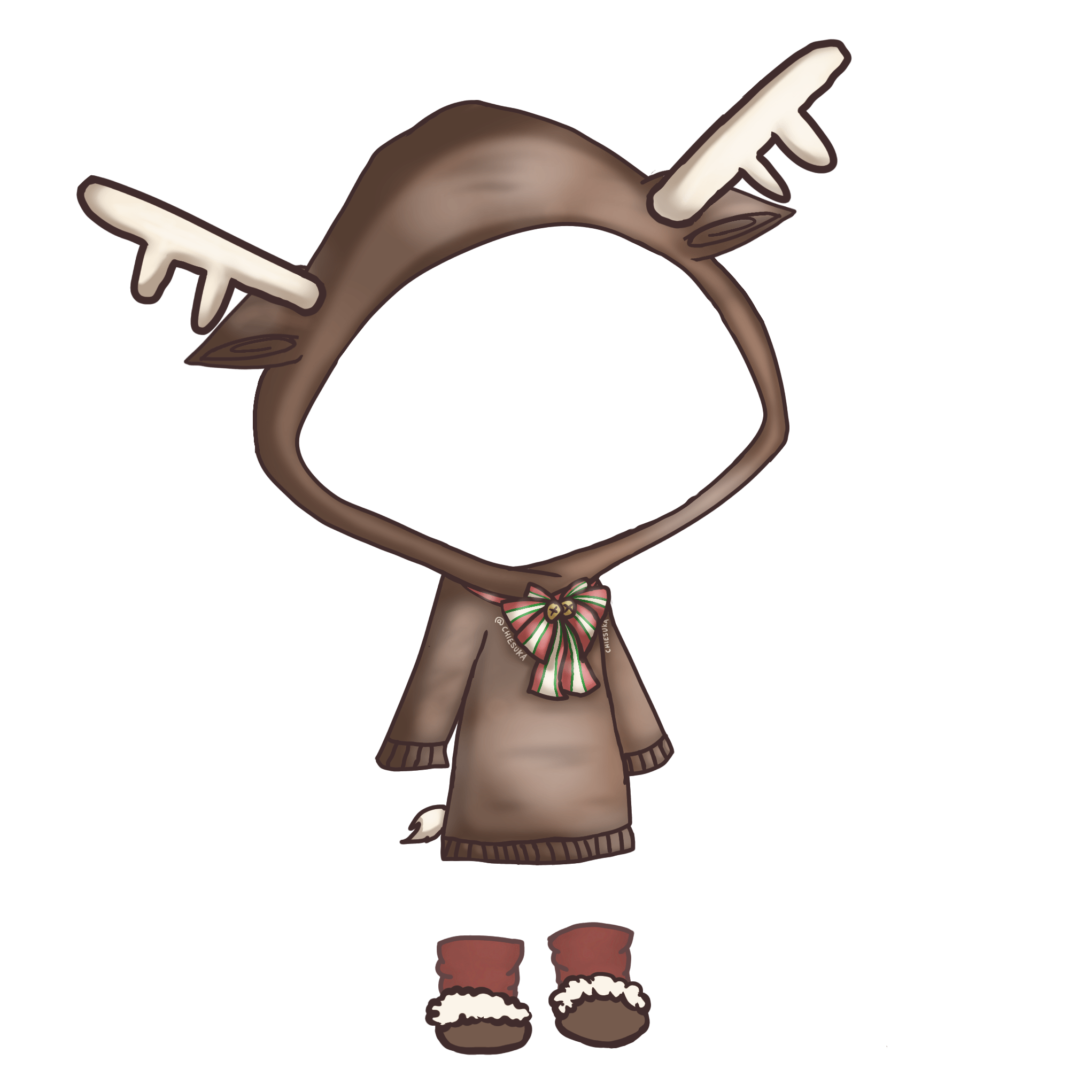 Them and makes the fabric rest differently. gacha gachaclothes outfit hoodie oversized reindeer hol...