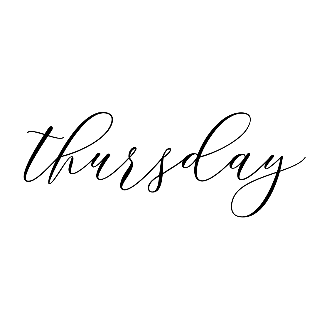 Object Happy Thursday Calligraphy Photo Text