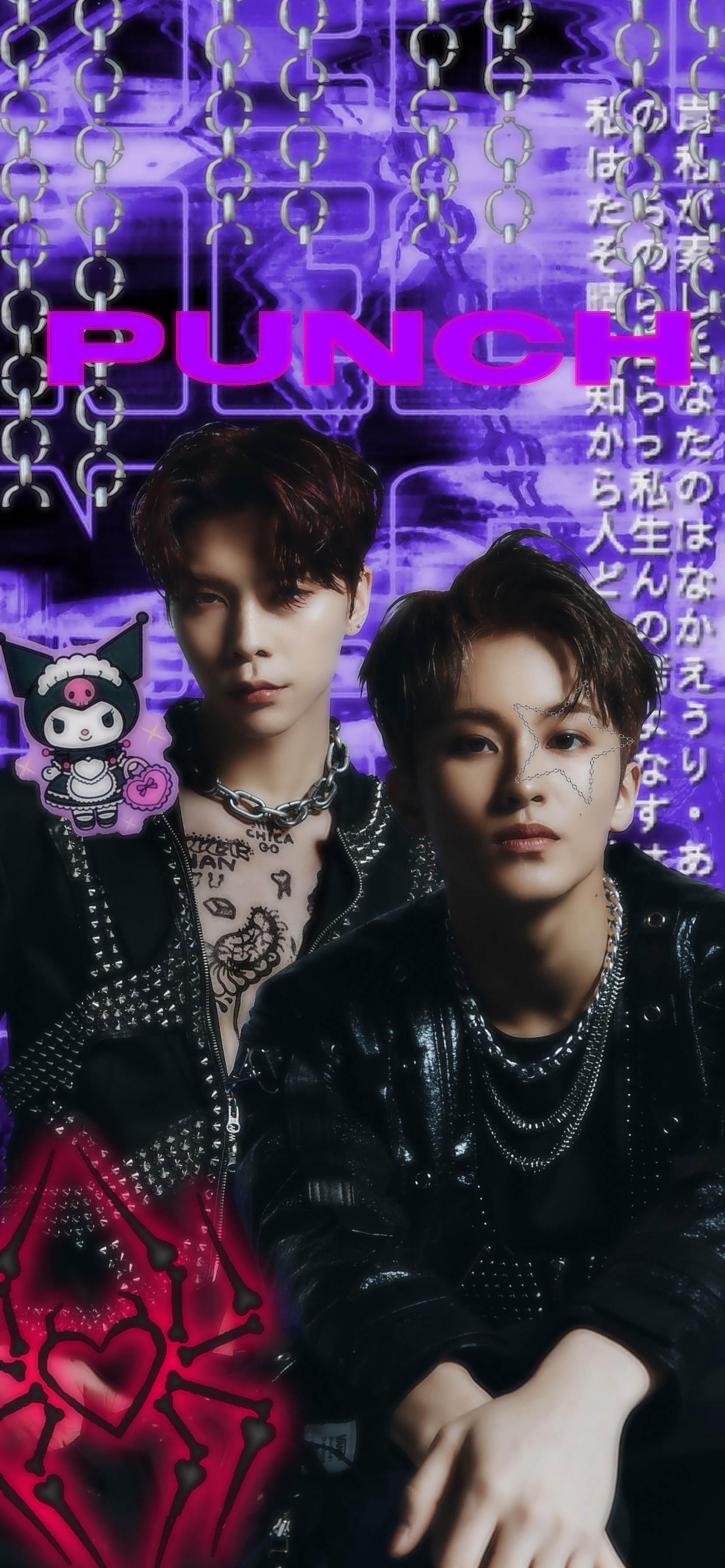 I chose this picture of moonbyul . #punch #nct #nctzen #cybergoth #aesthetic #punk #edit #cybercore #kpop #wallpaper #dark #goth #