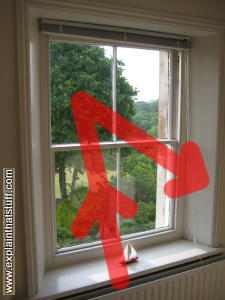 Reflective blinds® are a far better choice for your first window dressing between the glass and your block out blind or curtain drapes. How does low-E, heat-reflective glass work? - Explain that