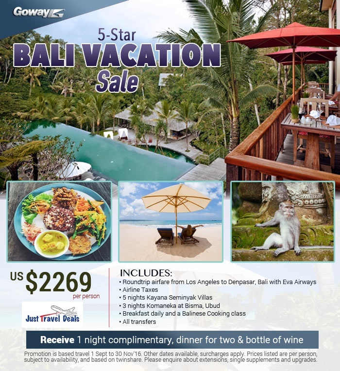 The holy watercame from deepwithin the. 5 Star Bali Vacation With Airfare