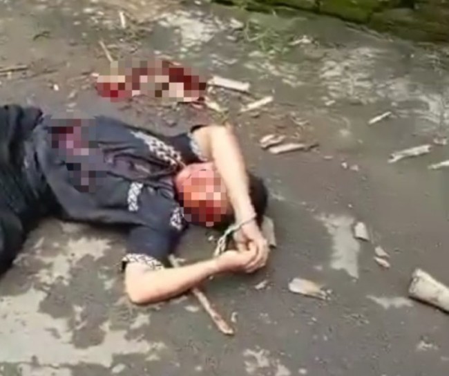 Seorang Pria Misterius Mengamuk Sambil Bawa Sajam di Sumberpucung