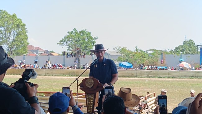 AHY Tegaskan Pentingnya Menjaga Budaya Nusantara lewat Ajang Karapan Sapi Madura