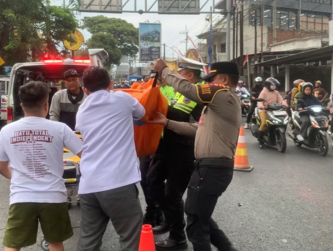 Kecelakaan Maut di Jalan Raya Ir Soekarno Kota Batu, Penyebrang Jalan Tewas Dihantam Sepeda Motor