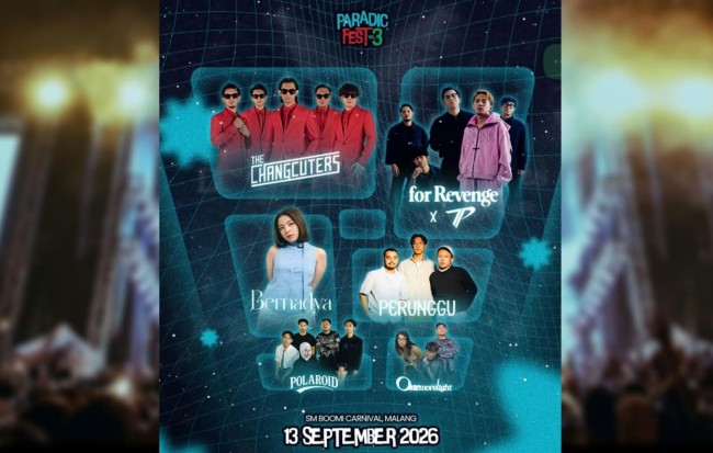 Hadirkan For Revenge x Tepe hingga The Changcuters, Paradicfest Siap Guncang Malang September Ini
