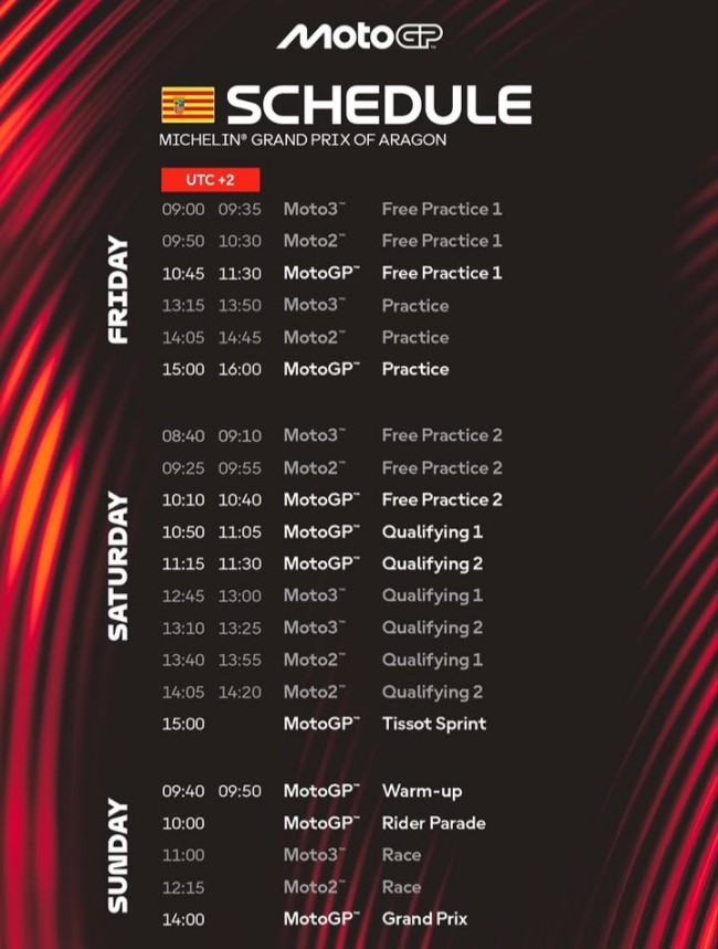 Jadwal MotoGP Aragon 2026 Akhir Pekan Ini, Akankah Duo Marquez Kembali Dominan?