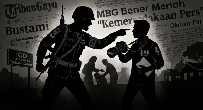 Liput Keracunan MBG di Bener Meriah Aceh, Jurnalis TribunGayo Diduga Diintimidasi Oknum TNI