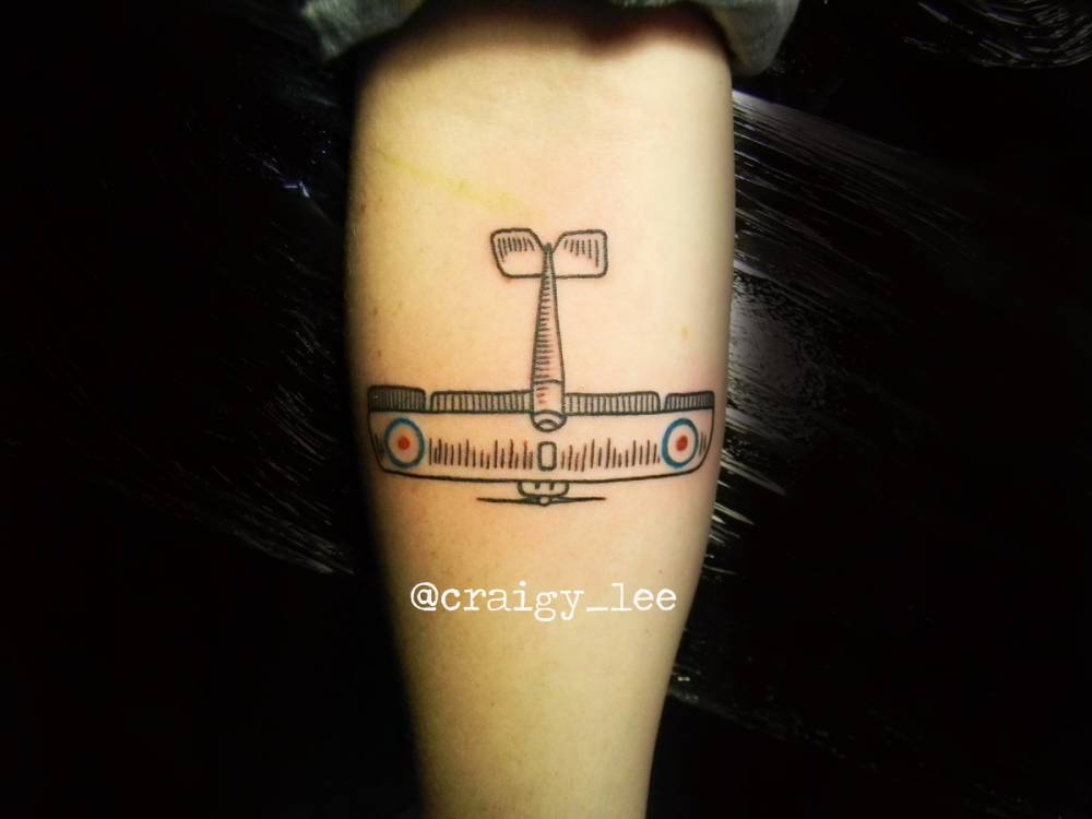 Forearm Tattoo Of An Airplane By Craigy Lee. 750_x_1000_jpg