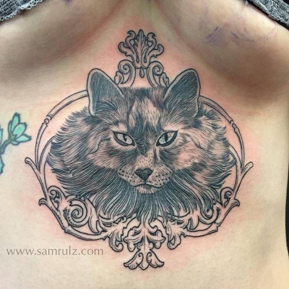 Neubelung Cat, Etching Style Piece On Marie Who Sat 1000_x_1000_jpg