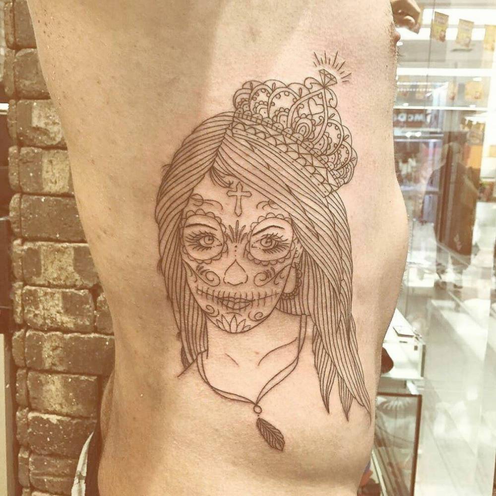 Mexican-American Style Tattoo By André De Camargo. 1000_x_1000_jpg
