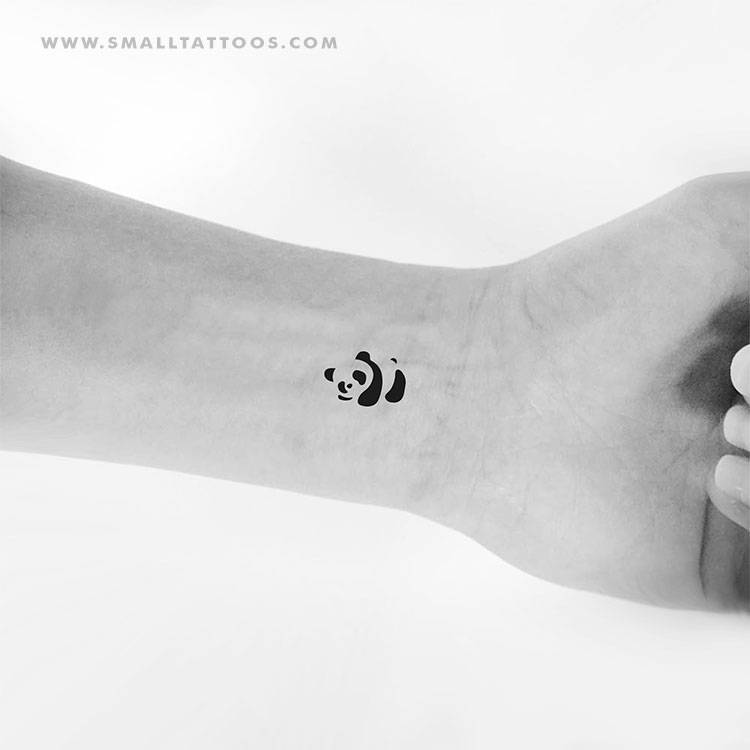 Minimalist Panda Bear Temporary Tattoo, Get It Here ▻ 750_x_750_jpg