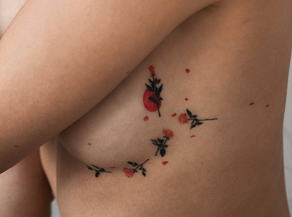 Composition Of Roses Inspired By Flowers On Botticellis