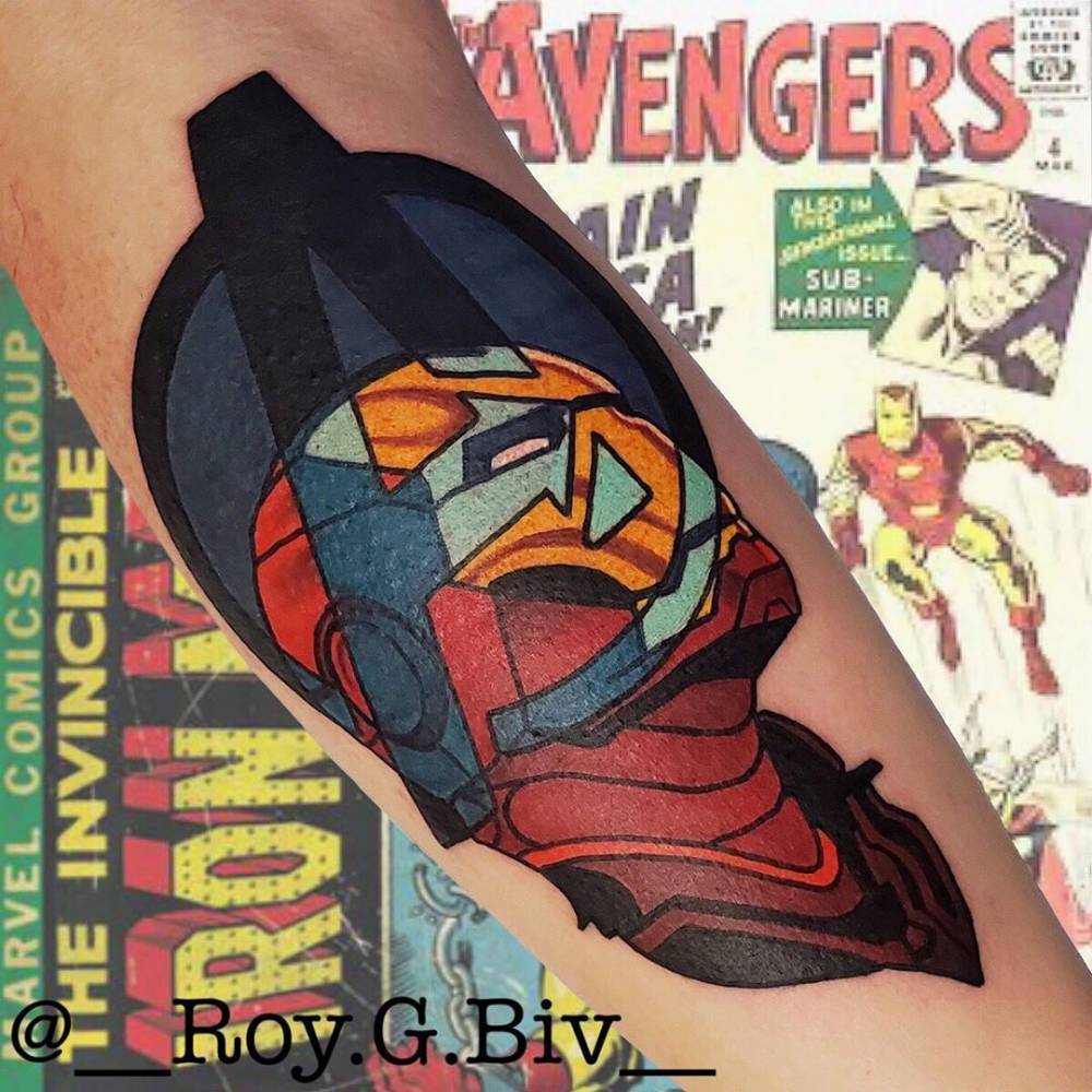 Iron Man Avenger Tattoo On The Inner Forearm. 1000_x_1000_jpg