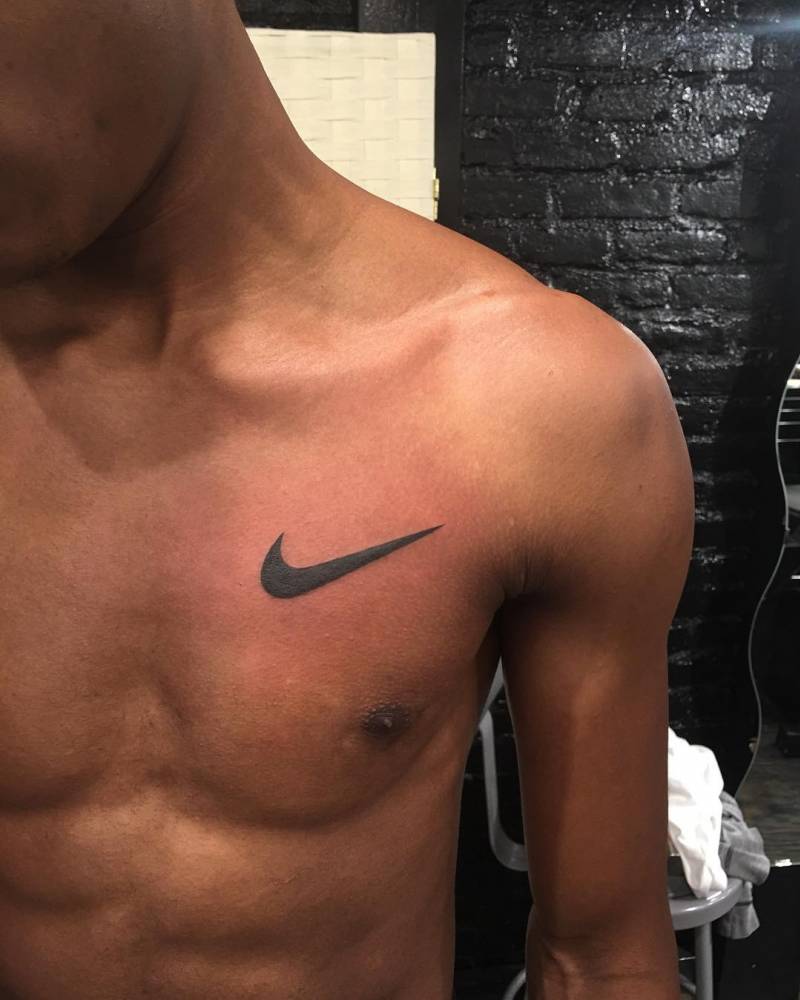 Nike Logo Tattoo On The Left Side Of The Chest. 1000_x_800_jpg