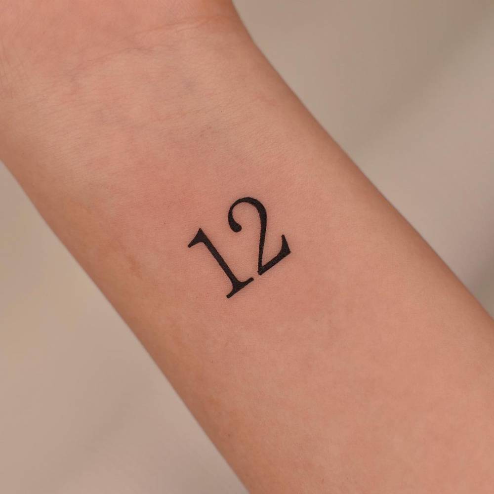 Number "12" Tattooed On The Wrist 1000_x_1000_jpg