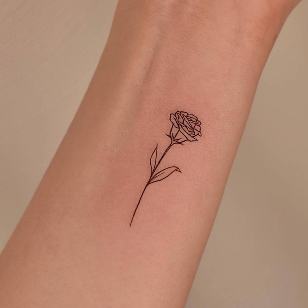 Fine Line Rose Tattoo On The Wrist 1000_x_1000_jpg