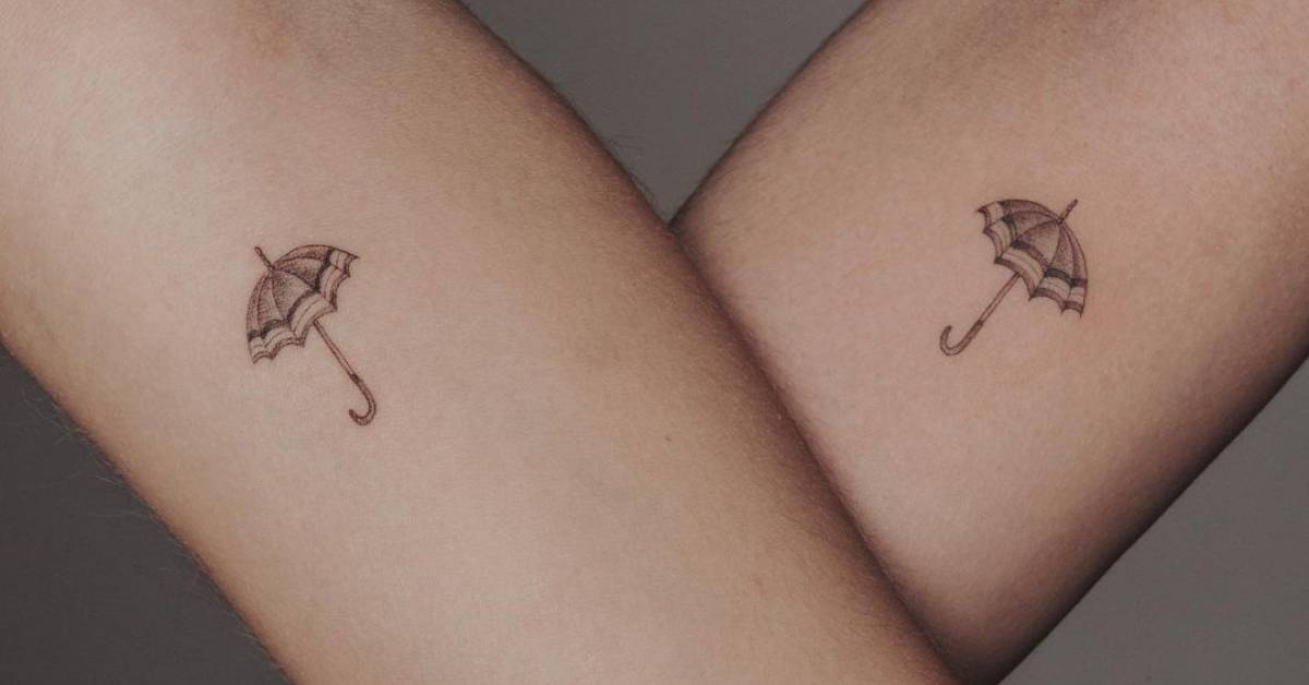 Single Needle Matching Umbrella Tattoo For Best Friends 628_x_1200_jpg
